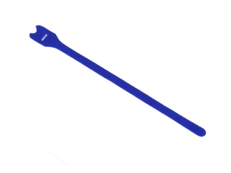 Attache velcro pour câble 25mm x 300mm - coloris bleu