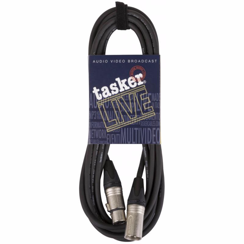 TASKER RF335 C128 Câble audio et dmx xlr mâle / femelle neutrik 5m