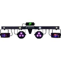 JB SYSTEMS PARTY BAR Barre jeux de lumière DJ équipé de 4 effets projecteur Led RGB + Derby + Laser