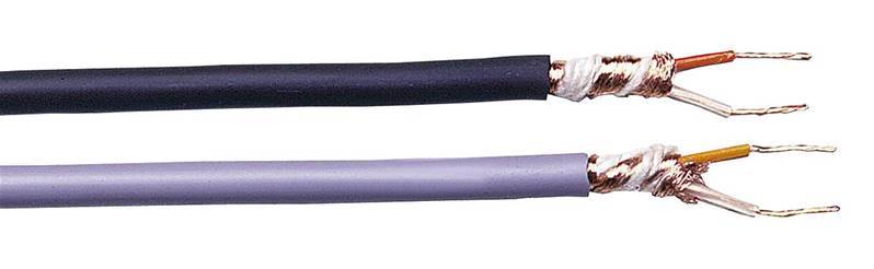 TASKER C114 noir Câble audio micro, section: 2x0,25mm², noir, 100m