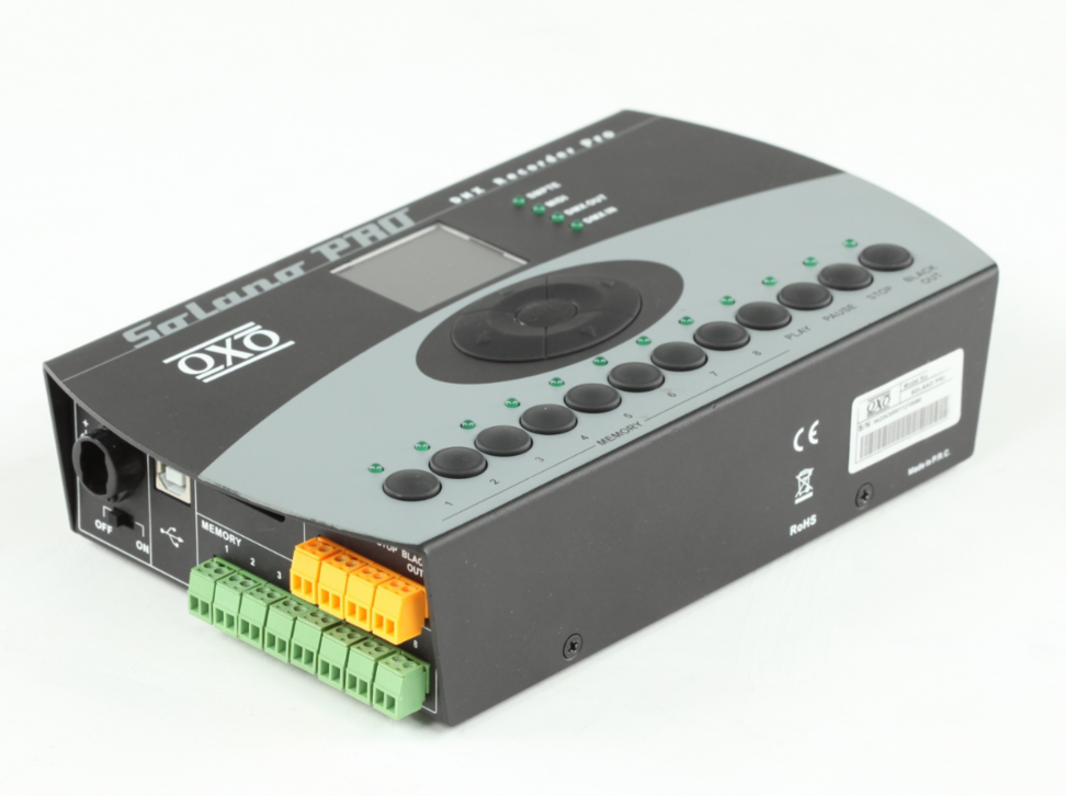 OXO SOLANO PRO non rackable Enregistreur et Restituteur DMX 512 canaux