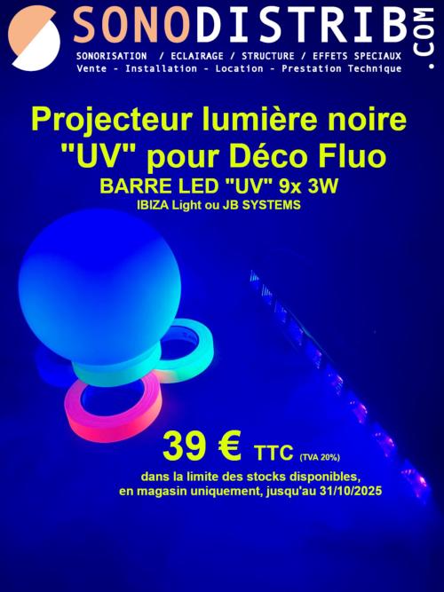🎃🎃🎃🎃🎃🎃🎃🎃🎃🎃🎃🎃🎃🎃🎃 Projecteur lumière noire  "UV" pour Déco Fluo 🎃🎃🎃🎃🎃🎃🎃🎃🎃🎃🎃🎃🎃🎃🎃 Tarif : 29€ TTC (TVA 20%) ✅ IBIZA Light PAR MINI UV - PAR LED "UV" 12x 2W * Dans la limite des stocks disponibles en magasin uniquement, jusqu'au 31/10/2025. Voir conditions en magasin. Chez Sonodistrib.com #Halloween2025 #Halloween #soiree #soireedansante #soireeentreamis #soireefestive #jeudelumière #jeuxdelumiere #sonodistrib #sono #sonorisation #SonorisationPro #SonorisationProfessionnelle #enceintebluetooth #Lille #seclin #nordpasdecalais #ideedeco #lumierenoire #uv #lumiereuv #fluorescent #soireefluo