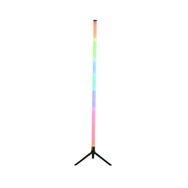 PARTY Sound & Light MIRACLE STICK Tube lumineux Led RGB sur support de sol noir  (télécommande ou application smartphone compatible)