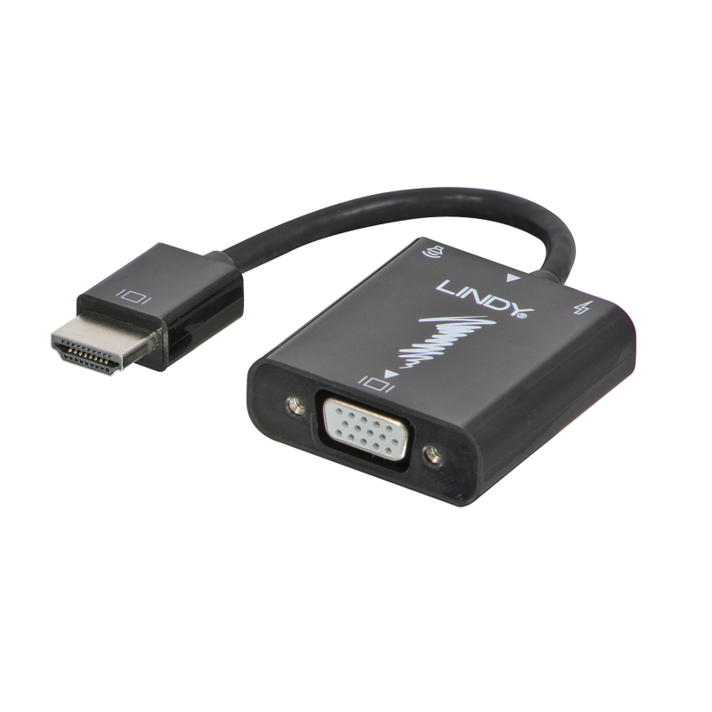 LINDY adaptateur vidéo HDMI vers VGA et audio analogique minijack