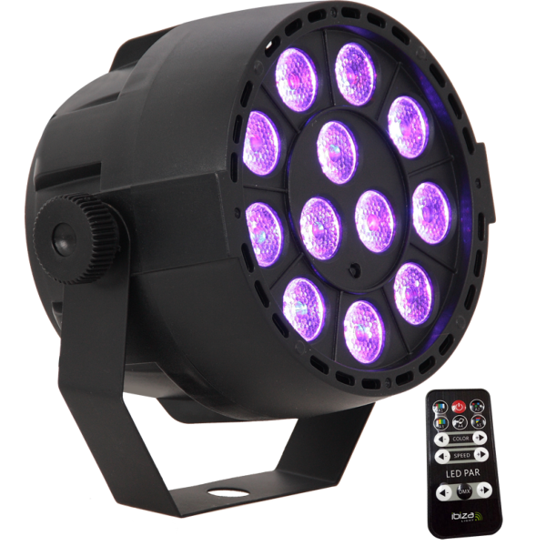 IBIZA Light PAR-MINI-RGB3 projecteur PAR à led 12 x 3W RVB 3en1
