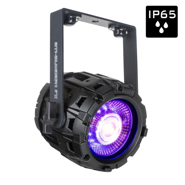 BRITEQ BTI-BLINDER1 FX Blinder blanc chaud LED 70W avec effet « amber drift » et effets AURA RGB 12W avec contrôle intégral des pixels IP65 événémentiel