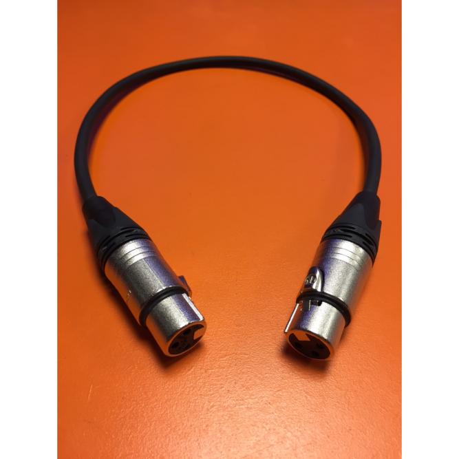 SD Câble Adaptateur XLR 3pts Femelle / Femelle - longueur : 50cm