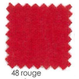 COTON GRATTE Rouge 260cm 140g/m2 M1 - rouleau de 50m